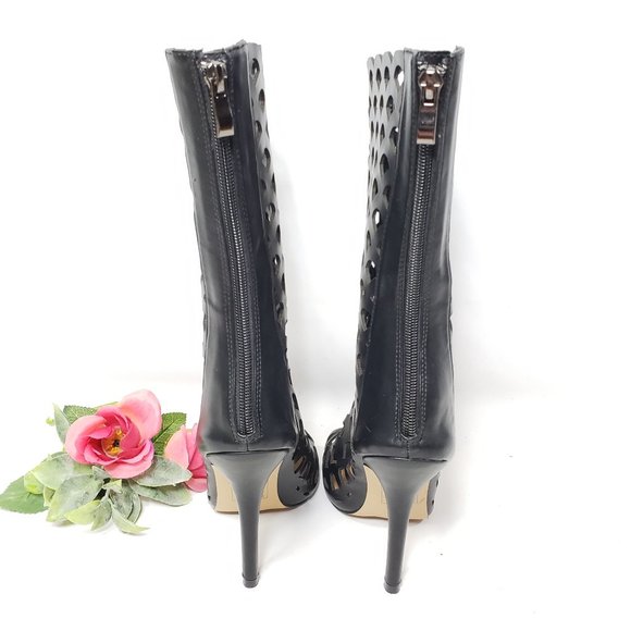 HeartSoul Lattice Cutout Boots New, 7.5 - Picture 7 of 16